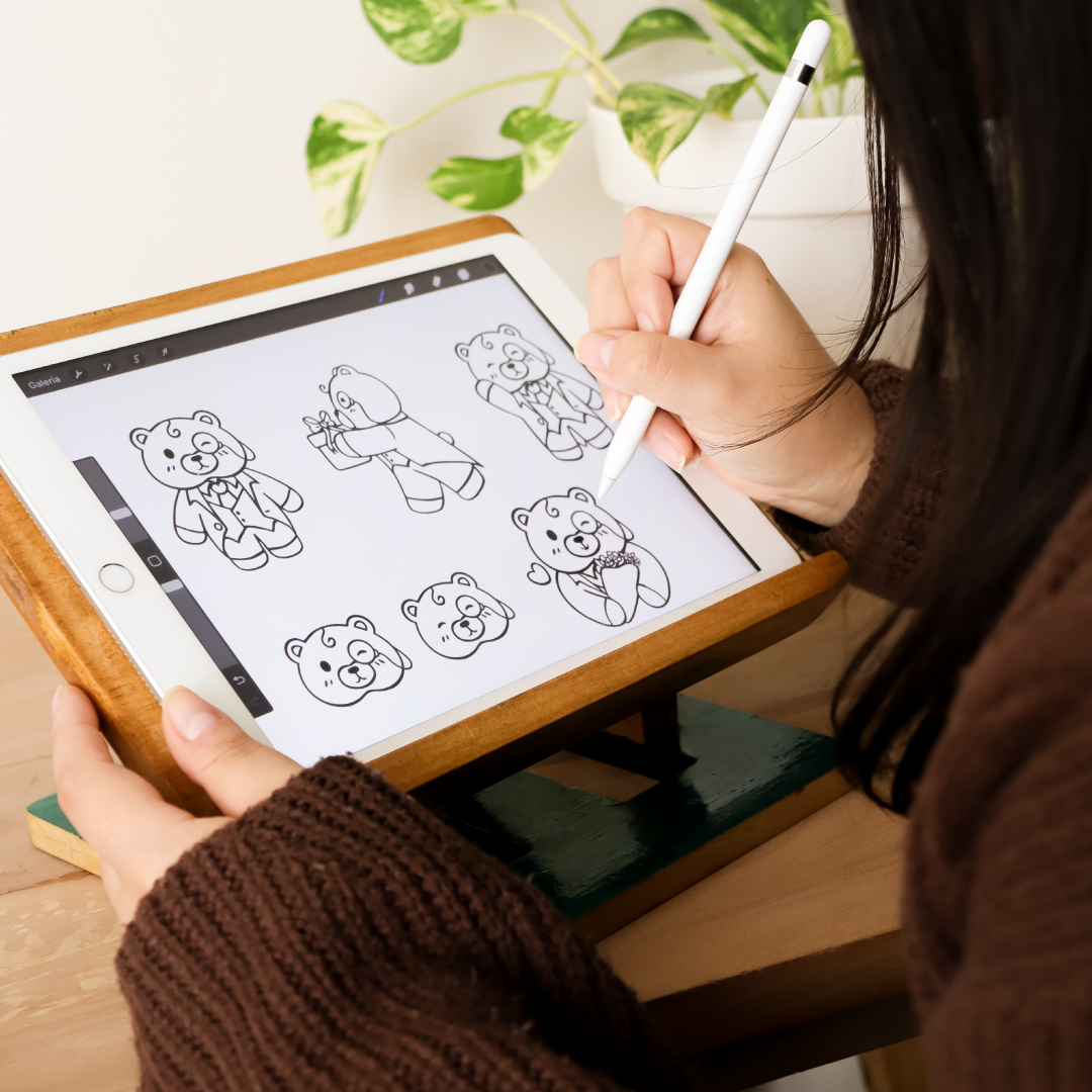 Carolina ilustrando — proceso creativo